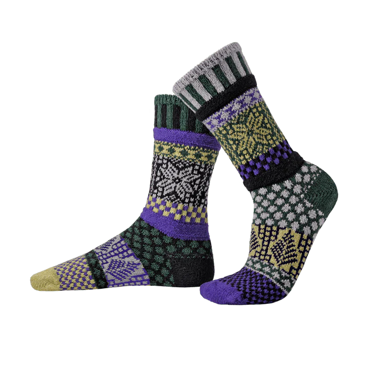 Balsam - Large - Mismatched Crew Socks - Solmate Socks