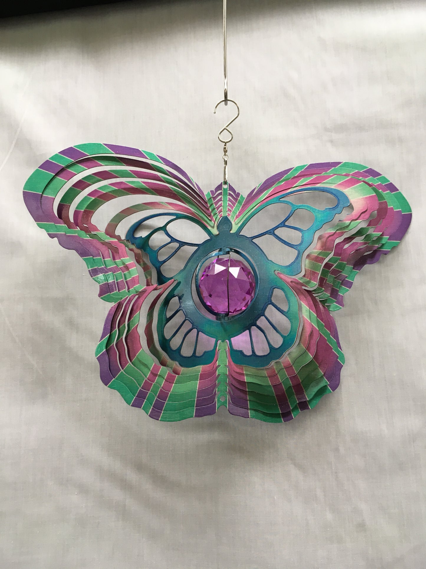 Butterfly Shape Blue Large - Wind Spinner