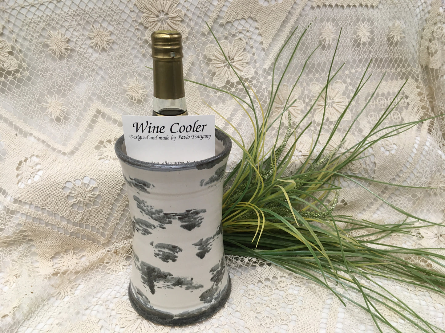 Wine Cooler, Birch Bark - Pavlo Pottery - Canadian Handmade