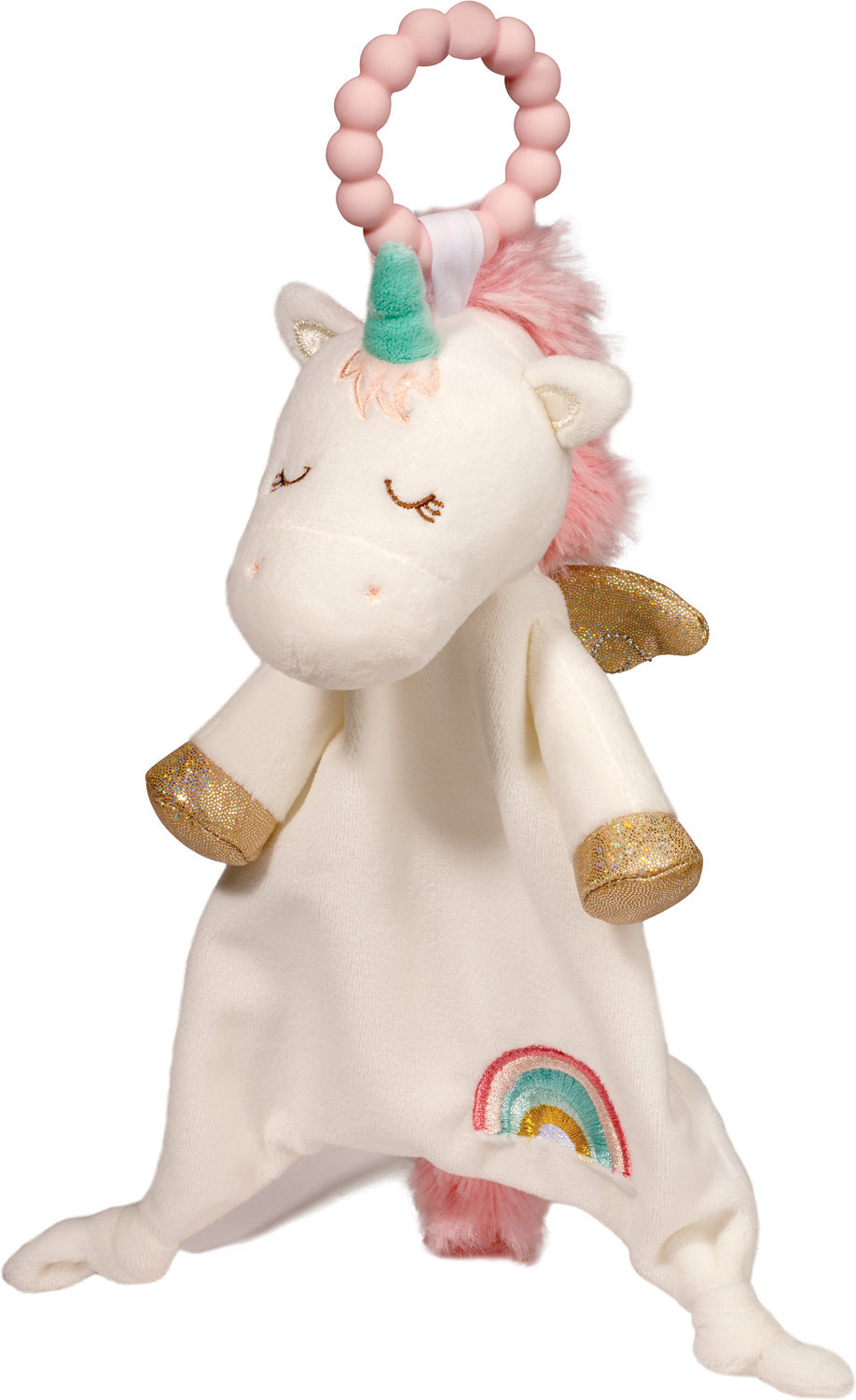 Emilie Unicorn - Teether Blanket - Lil' Sshlumpie - 13 inch - Douglas Baby