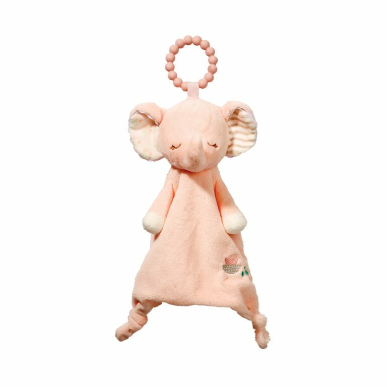 Briar Pink Elephant - Teether Blanket - Lil' Sshlumpie - 13 inch - Douglas Baby