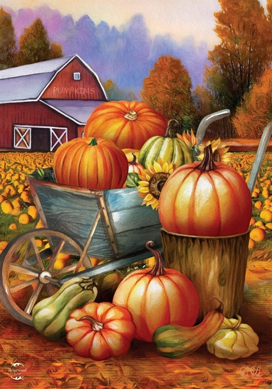 Pumpkin Farm - Garden Flag - 12.5 " x 18" - Briarwood Lane