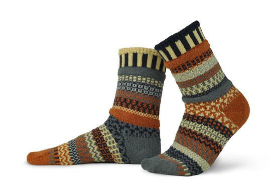 Nutmeg - Medium - Mismatched Crew Socks - Solmate Socks