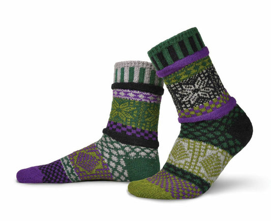 Balsam - Small - Mismatched Crew Socks - Solmate Socks