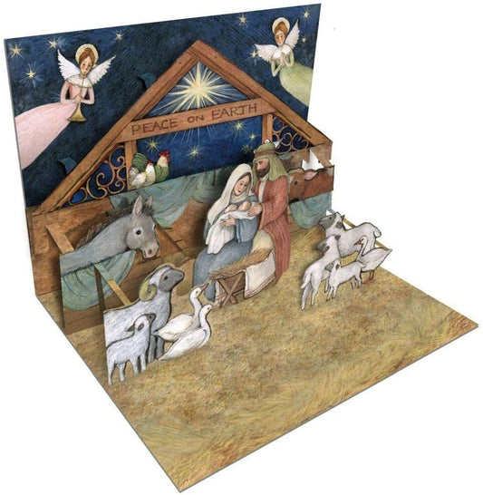 Lang Christmas Cards Pop-Up - Nativity - 8 per Box - 5" x 6.5"