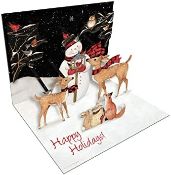 Lang Christmas Cards Pop-Up - Sam Snowman - 8 per Box - 5" x 6.5"