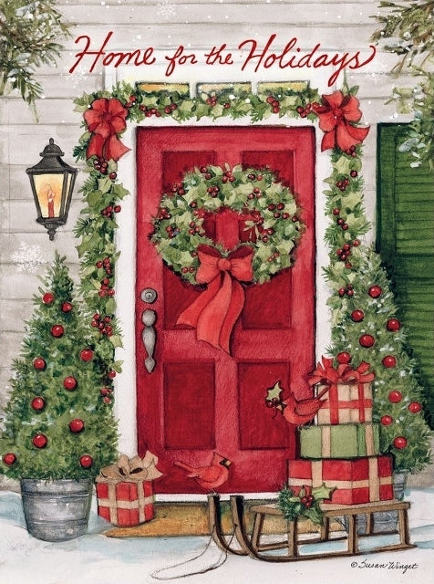 Lang Christmas Cards Classic - Holiday Door - 12 per Box - 6" x 4.5"