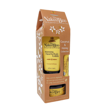 Gift Set - Lotion, Lip Balm & Body Butter - Coconut & Honey