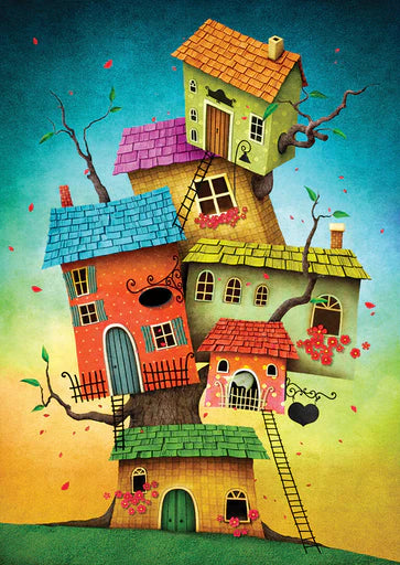 Fairy Tale Houses - 1000 Piece - Enjoy Puzzle