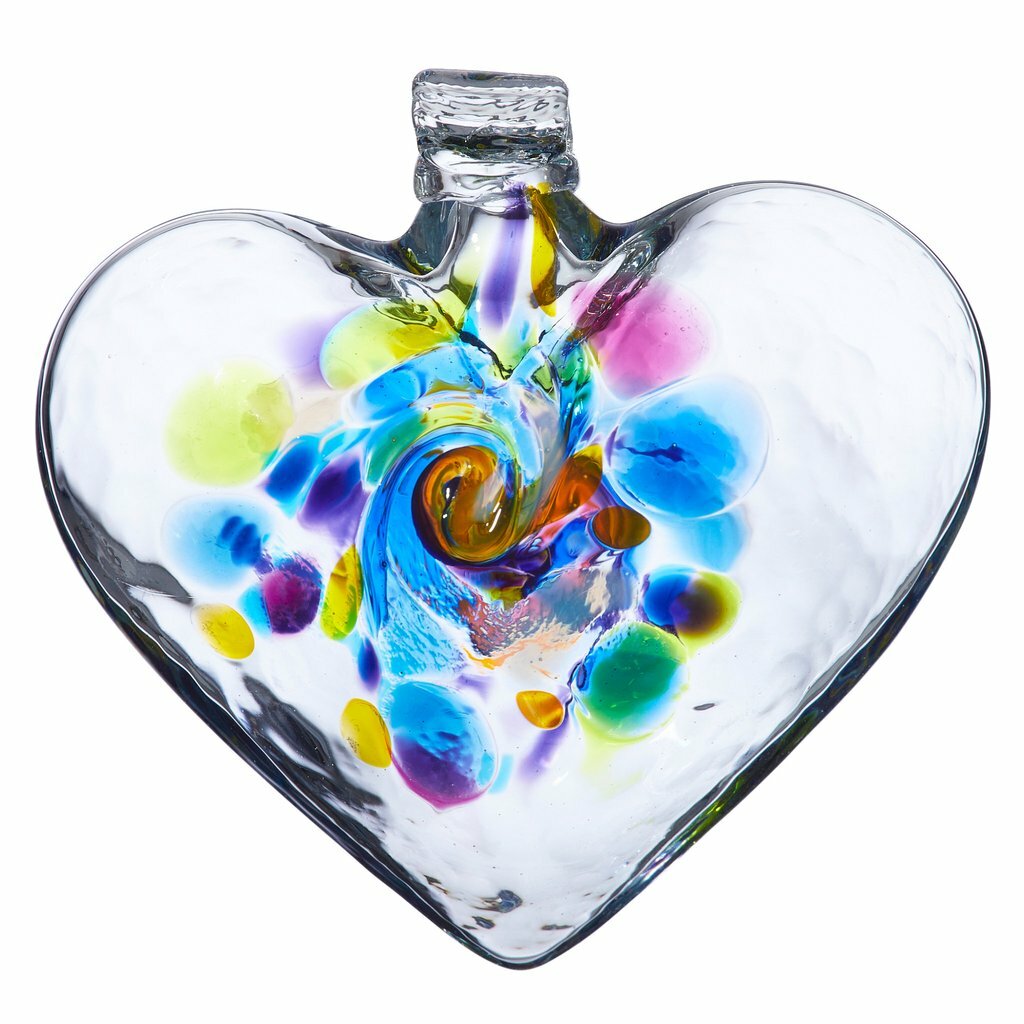 3" Heart of Reflection - Canadian Blown Glass