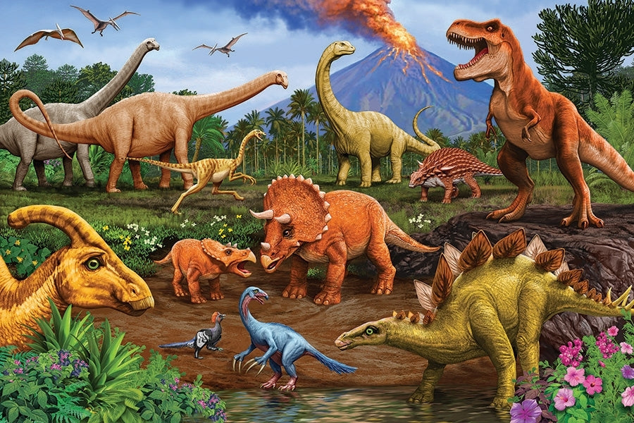 Floor Puzzle - Dinos - 36 Piece Cobble Hill Puzzle