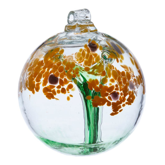 3" Blossom Friendship Ball - Thanks - Canadian Blown Glass
