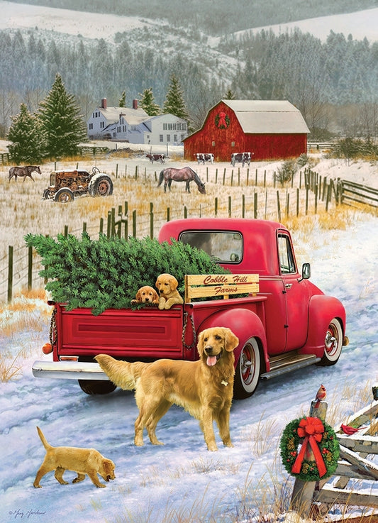 Christmas on the Farm - 1000 Piece Cobble Hill Puzzle