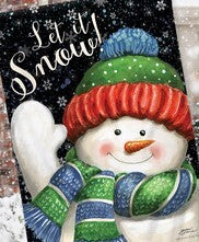 Snowtime Snowman - Garden Flag - 12.5 " x 18" - Briarwood Lane