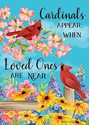 Cardinals Appear Spring - Garden Flag - 12.5 " x 18"