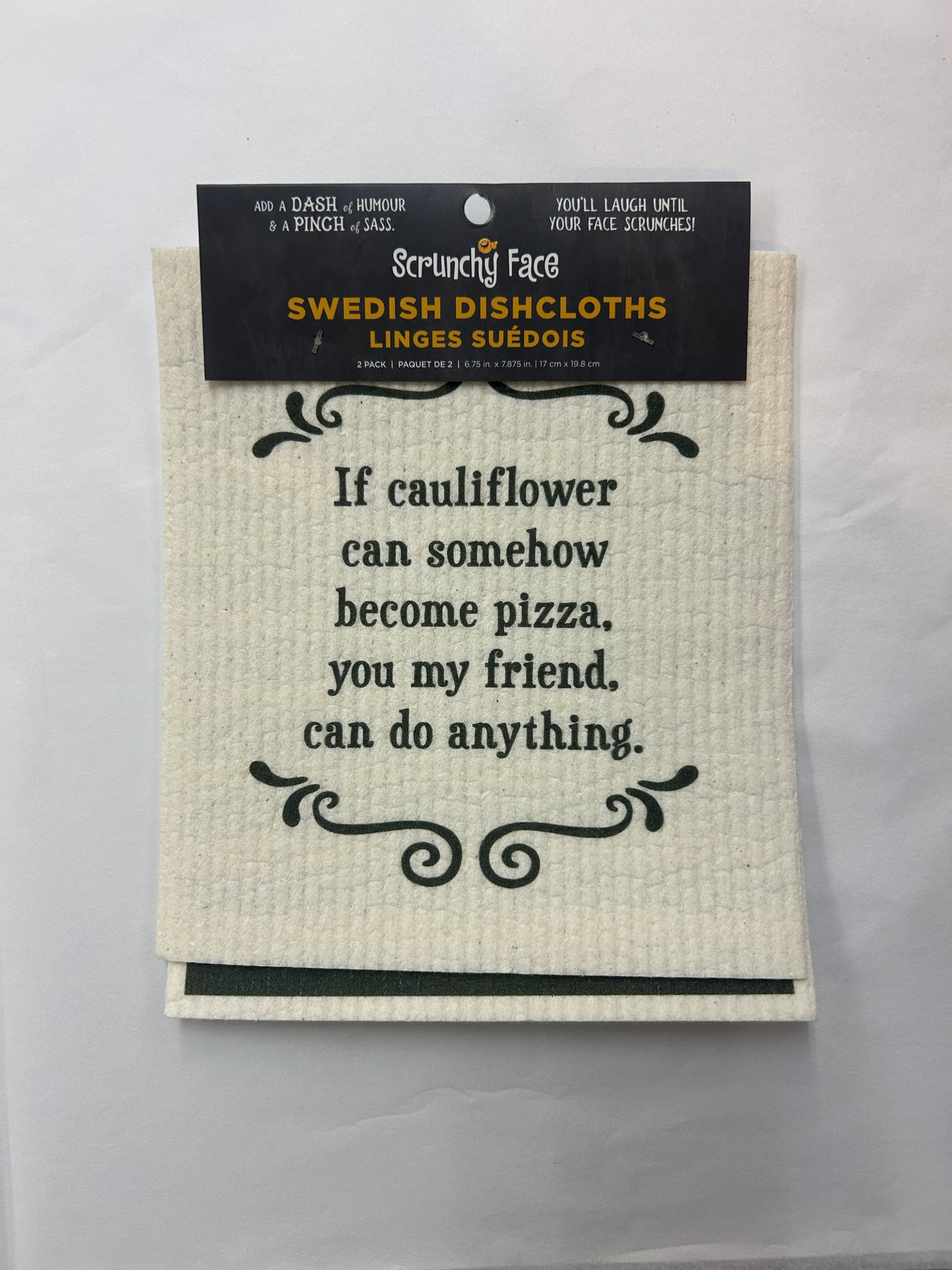 Swedish Dish Cloths - Pizza - Pack of 2 - Scrunchy Face