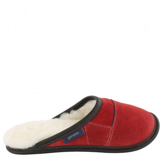 Ladies Slip-on - 7.5/8.5  Santa's Red / White Fur: Garneau Slippers