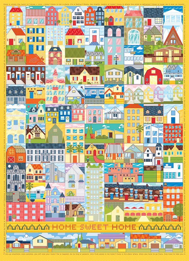 Home Sweet Home - 500 Piece Cobble Hill Puzzle