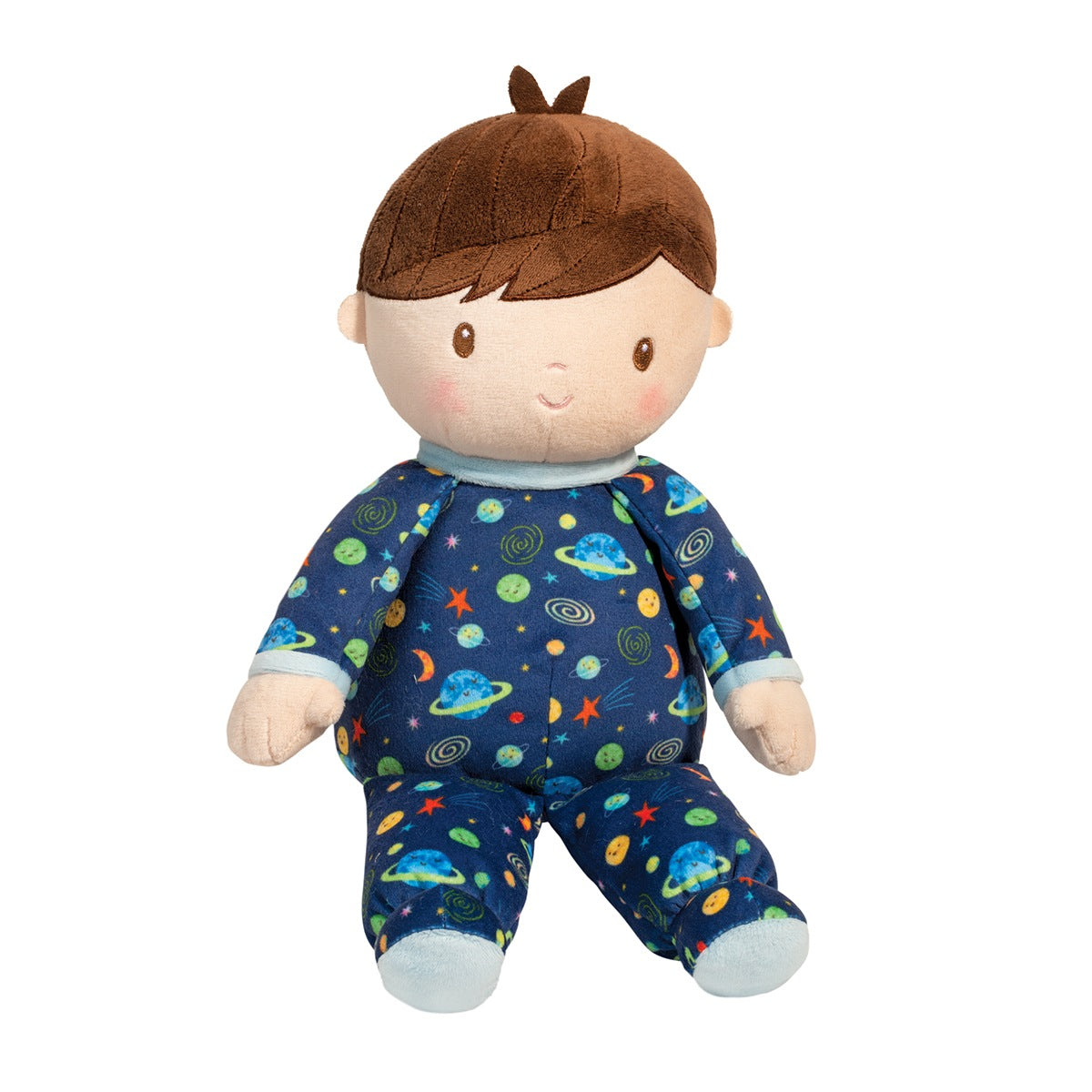 Gavin Doll - Boy - with dark blue galaxy patterned clothes - Babies First Doll - Douglas Plush