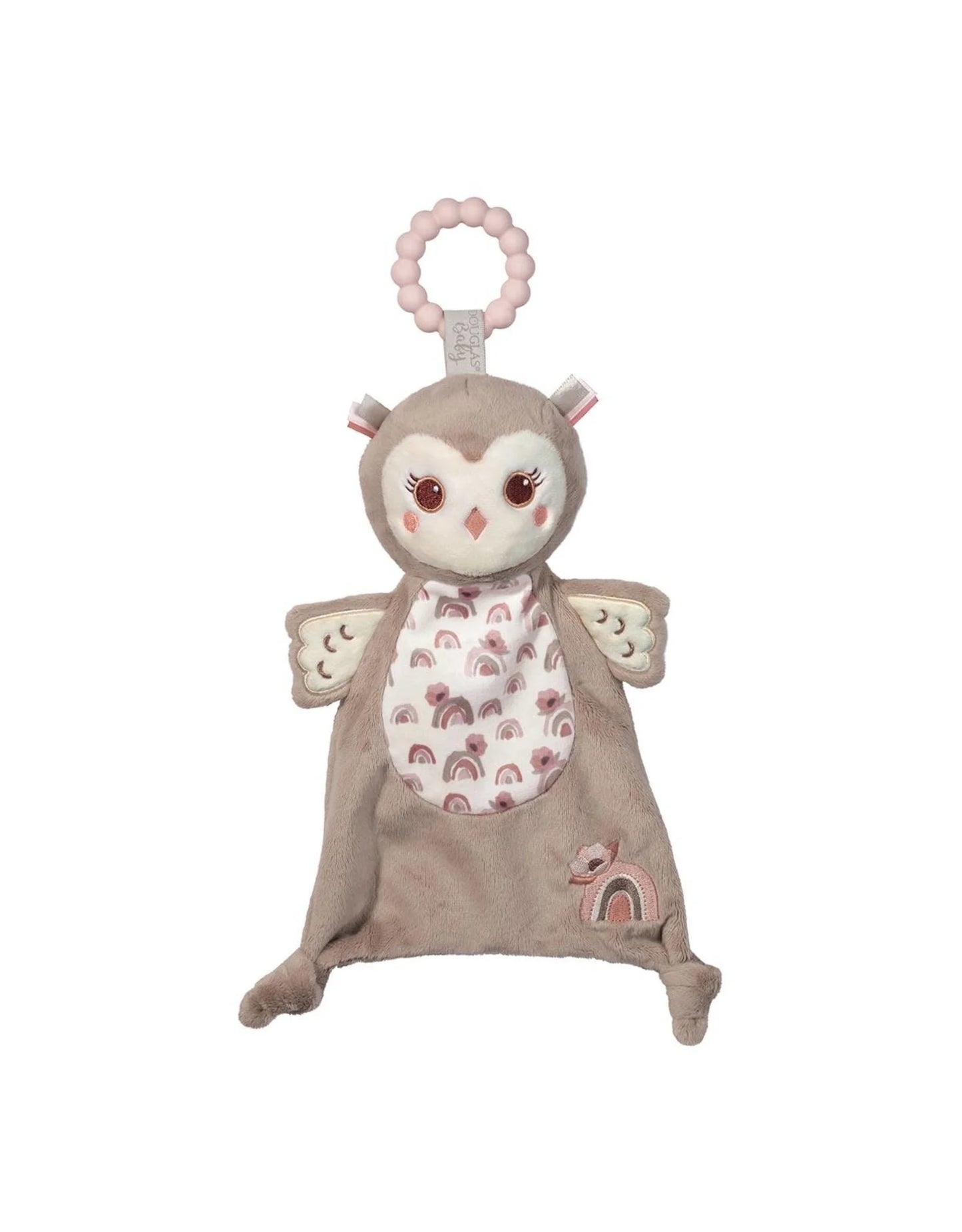 Nova Owl - Teether Blanket - Lil' Sshlumpie - 13 inch - Douglas Baby