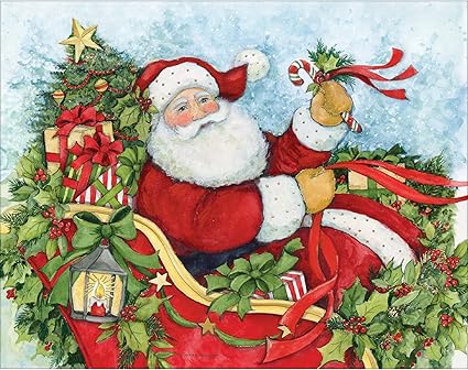Lang Christmas Cards - Santa's Coming to Town - 18 Cards