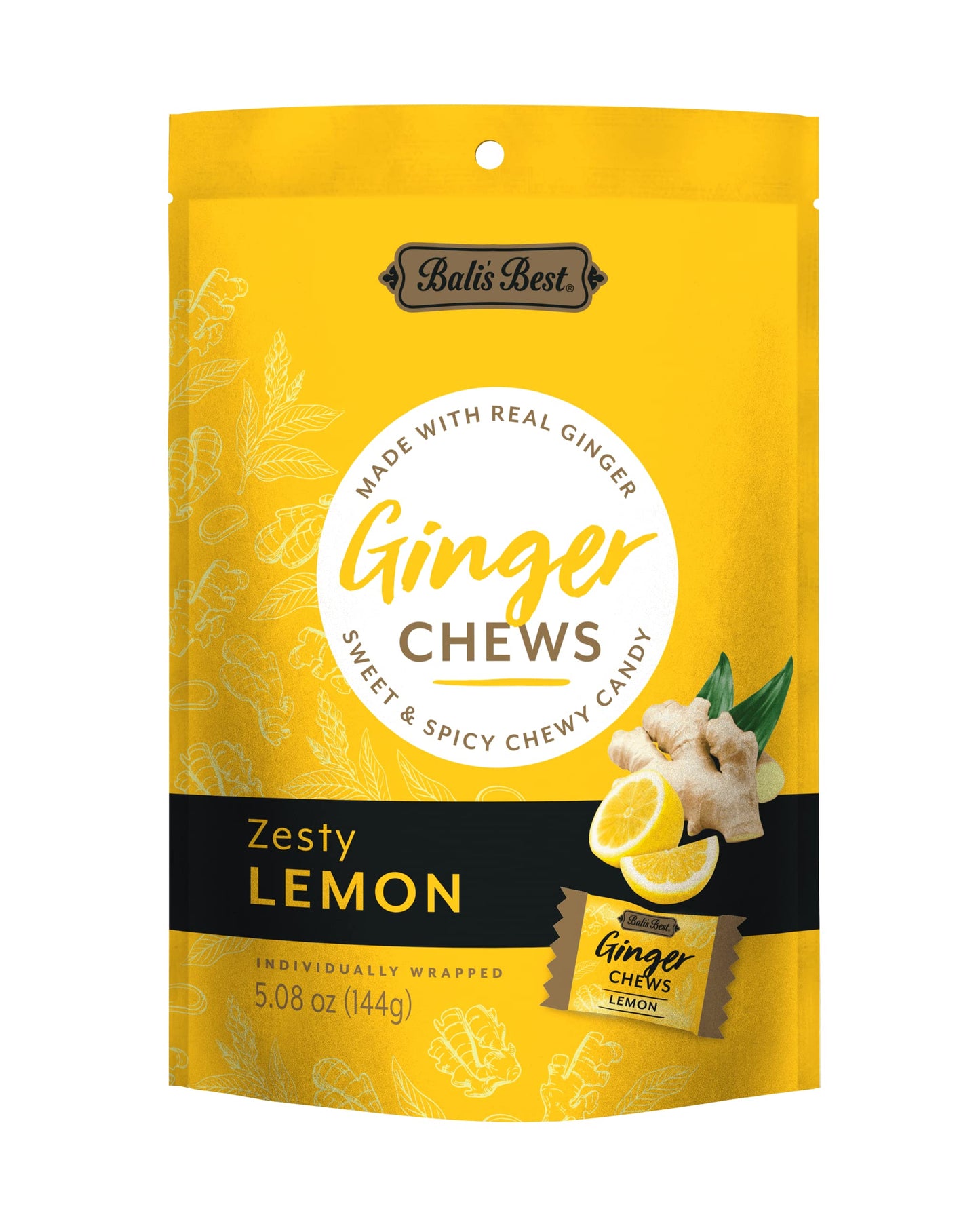 Ginger Chews - Lemon - 144 g. - Bali's Best