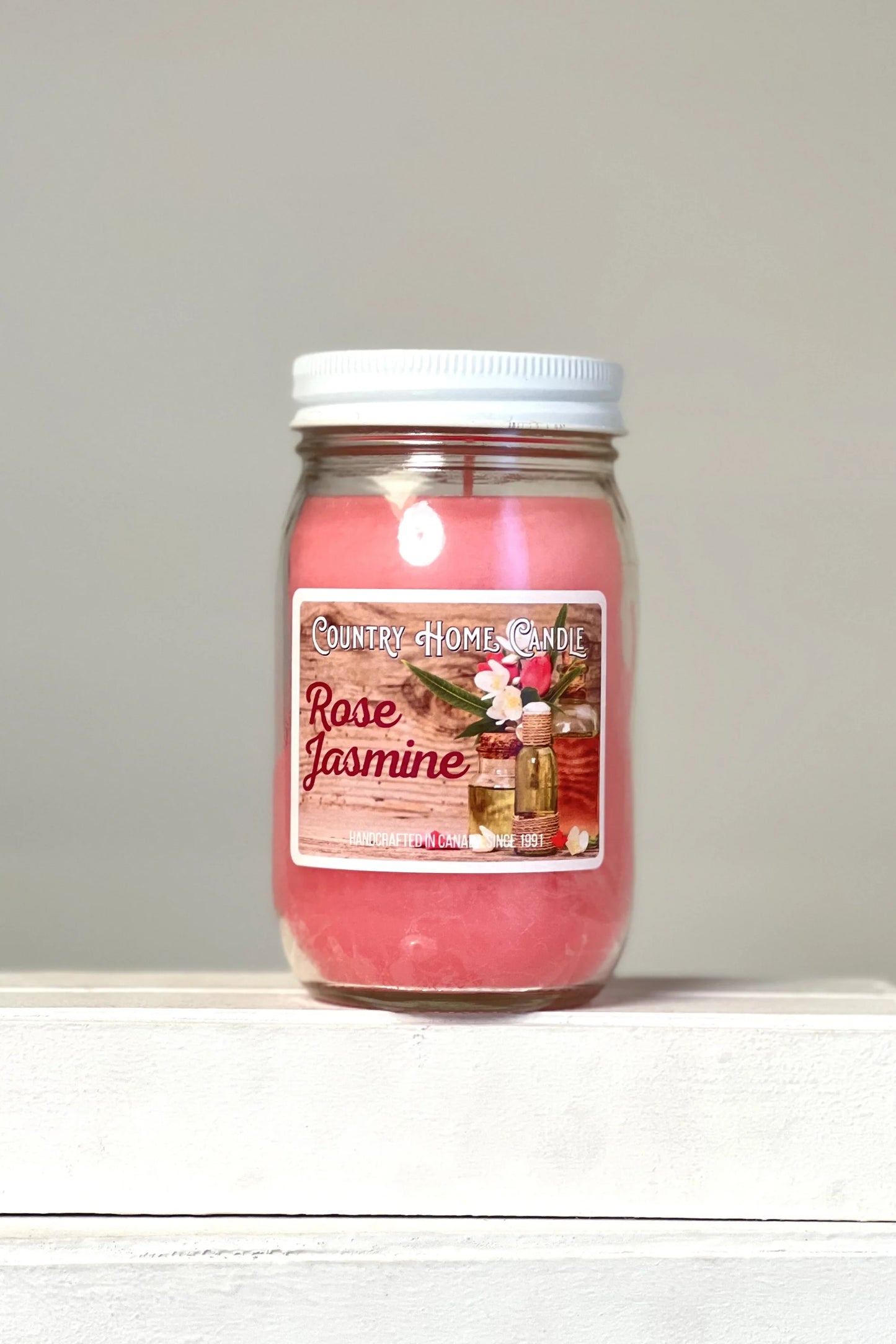 Rose Jasmine - Small Jar - Country Home Candle