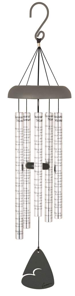 Wind Chime - 30" - Treasured Memories - Silver - Sonnet Series