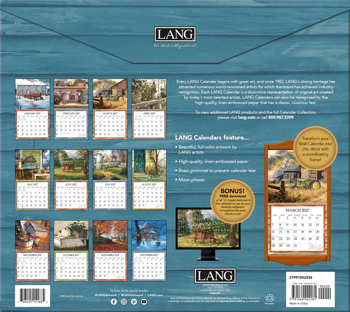 Lang Calendar - Simple Country - Michael Humphries