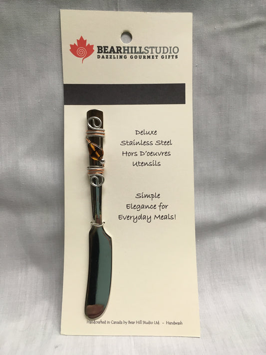 Pate Knife - Tortoise Stone - Canadian Handcrafted