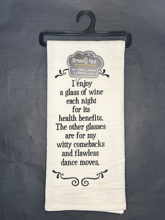 Kitchen Towel - Health Benefits - 100% Cotton