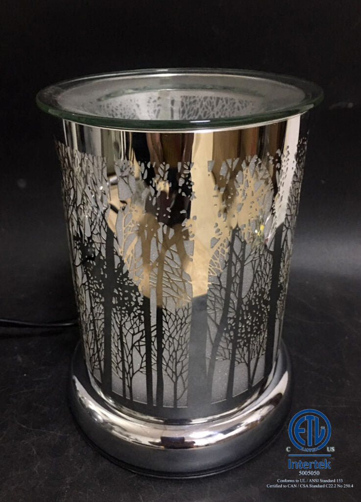 Touch Sensor Lamp - Silver Tree - Fragrance Warmer