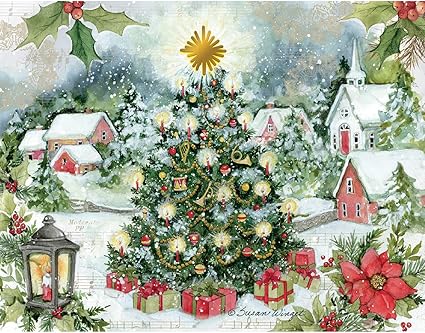 Lang Christmas Cards - Christmas Tree - 18 per Box