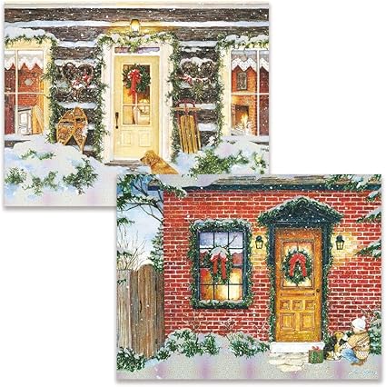 Lang Christmas Cards - A Christmas Visitor - 2 Designs of 9 Each