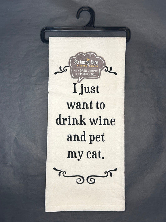 Kitchen Towel - Pet Cat - 100% Cotton