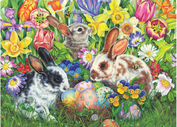 Easter Bunnies - Family Pieces - 350 Piece Cobble Hill Puzzle