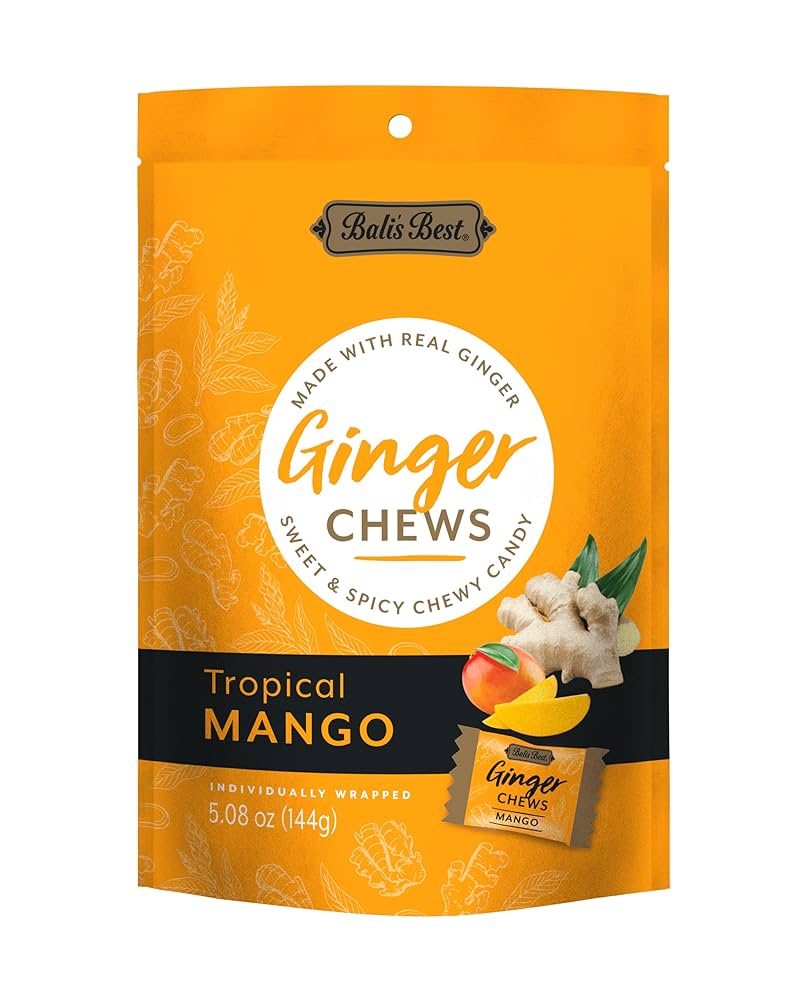 Ginger Chews - Tropical Mango - 144 g. - Bali's Best