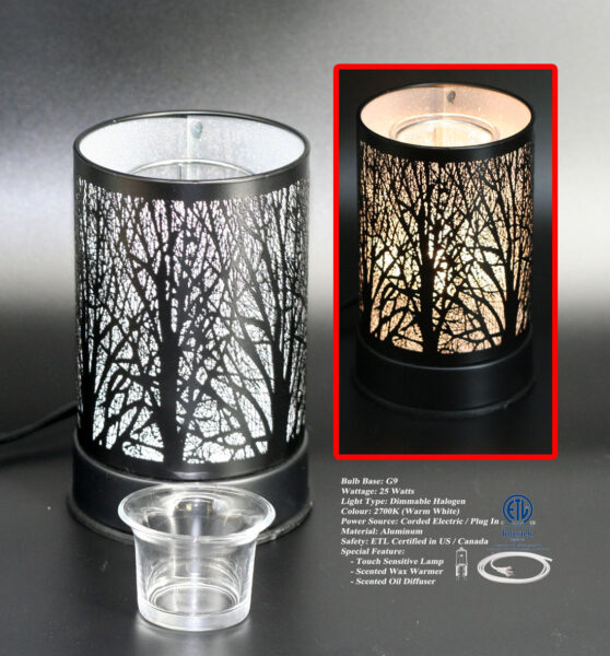 Touch Sensor Lamp - Black Forest - Fragrance Warmer