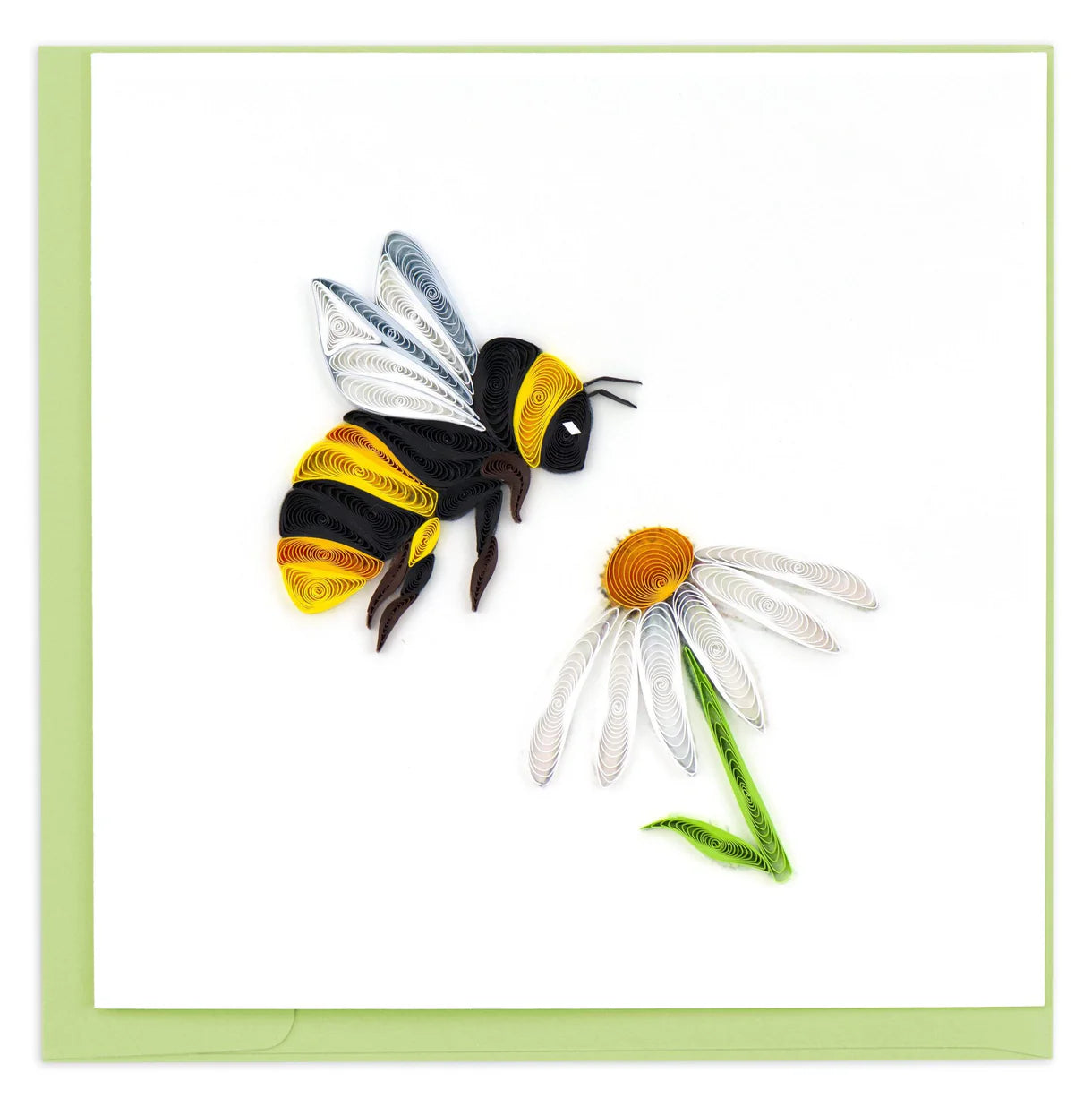 Quilling Card - Bumble Bee - Handcrafted - Blank inside