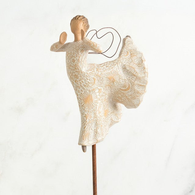 Willow Tree: Nativity Collection - Song of Joy - Flying Angel with embossed accents