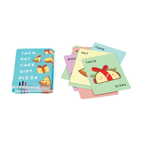 Taco, Hat, Cake, Gift, Pizza - Card Game