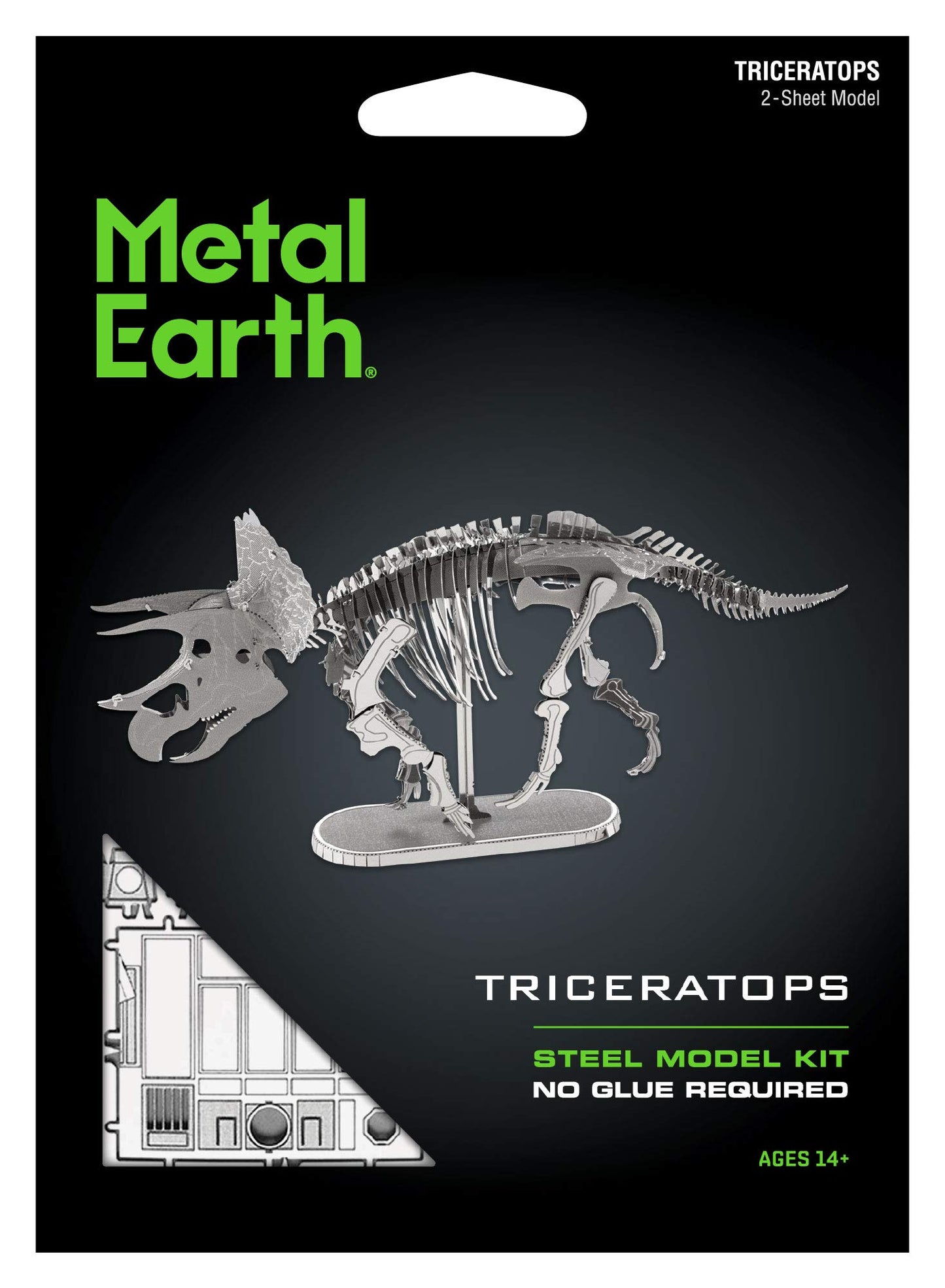 Metal Earth - Triceratops - Steel Model Kit - 2 Sheet Model