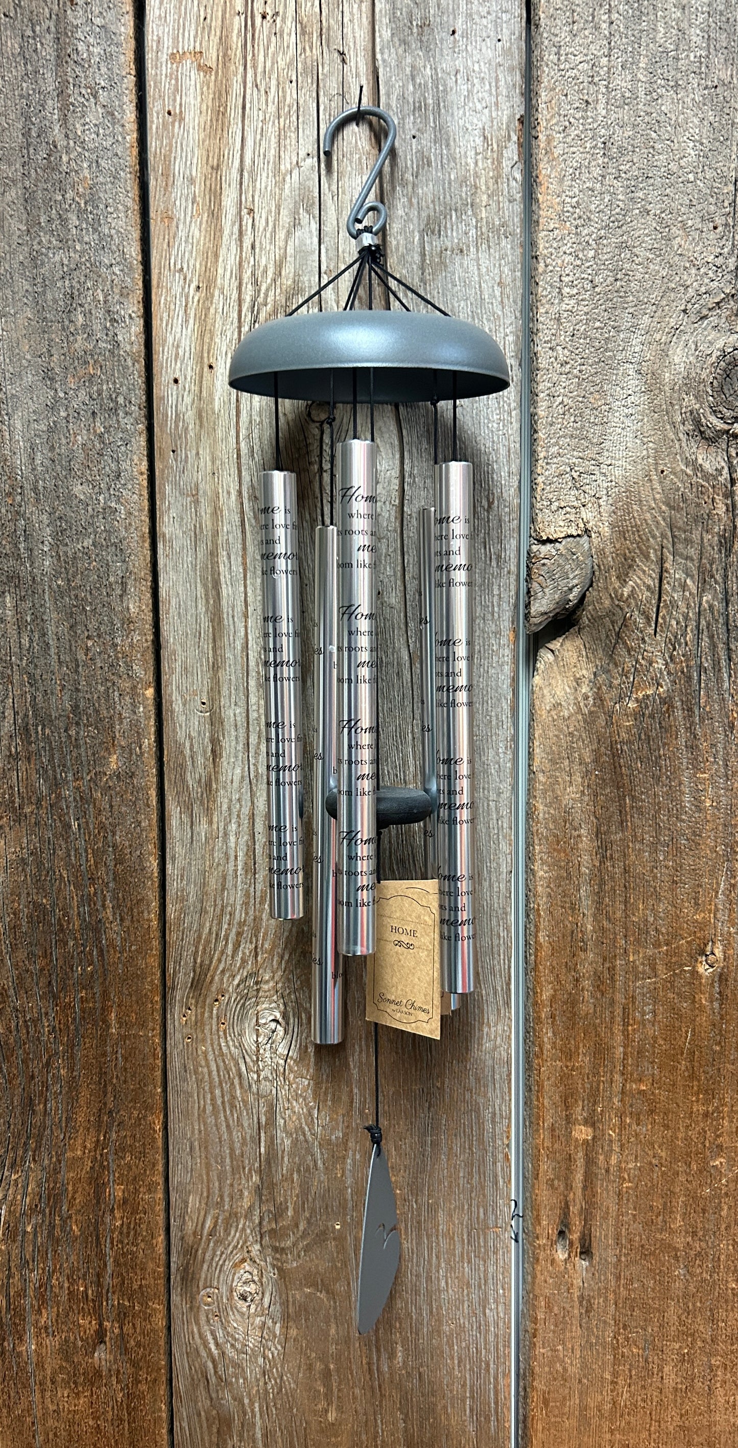 Wind Chime - Home - silver sonnet - 30"