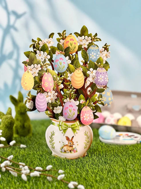 Popup Festive Tree Card - Easter Egg Tree - Fresh Cut