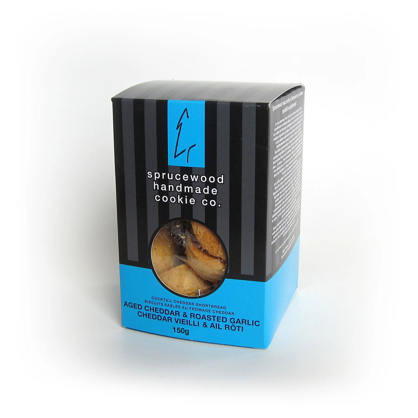 Shortbread Cookie - Aged Cheddar & Roasted Garlic - Sprucewood Homemade Cookie Co.