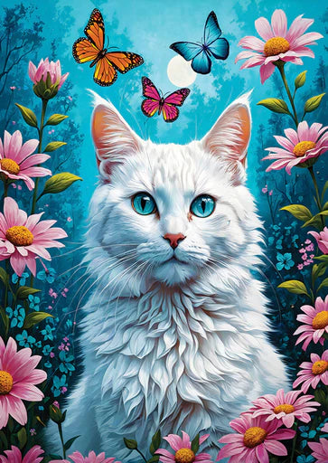 White Cat - 1000 Piece - Enjoy Puzzle