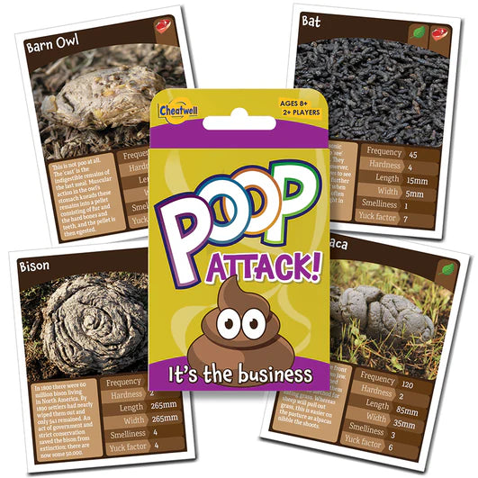 Poop Attack - Card Game, Ages 8 and up