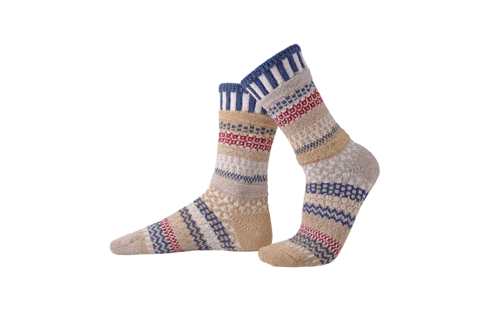 Bateau Mouche - Medium - Mismatched Crew Socks - Solmate Socks