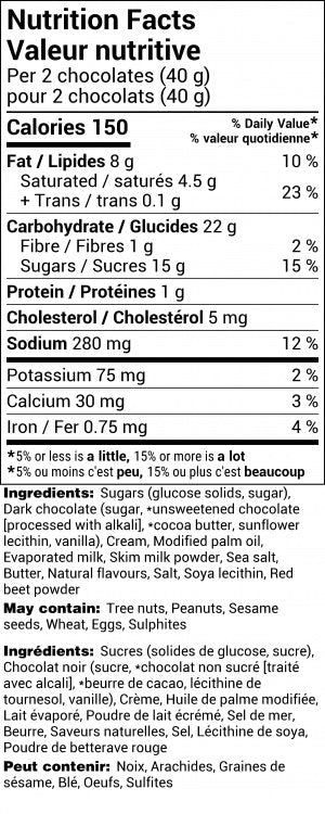 Sea Salt Caramels Gold Box of Chocolates