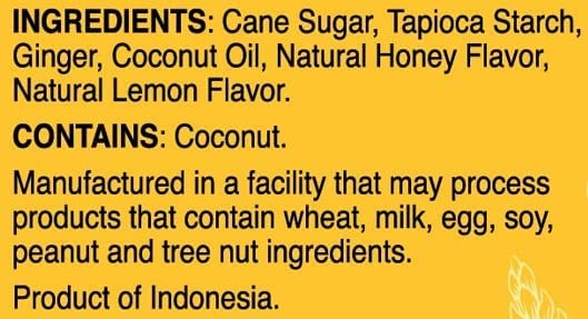 Ginger Chews - Lemon - 144 g. - Bali's Best